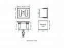 USB Chassisdeel Dual USB-A female